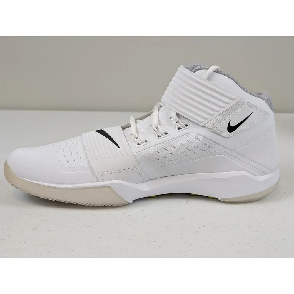 Nike Force Savage Turf Mid Pro Football White/Black AQ8130-100 Men's Size 11.5